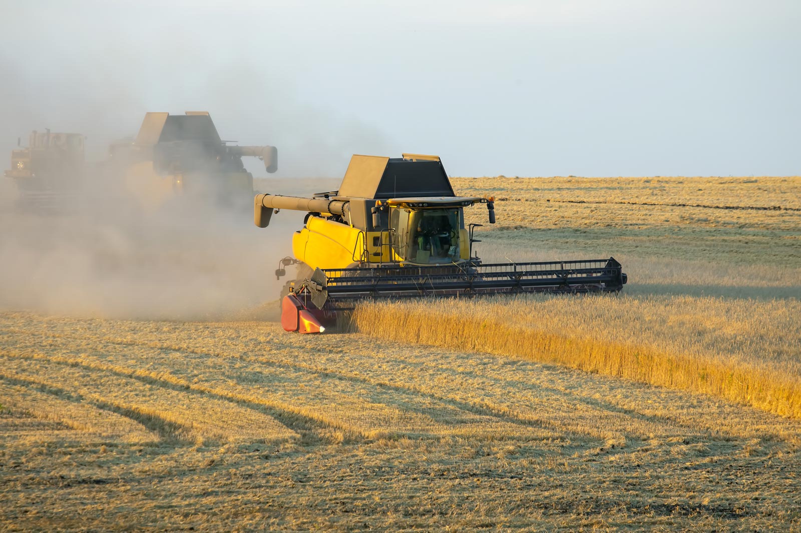 Kombajny sklízející pole